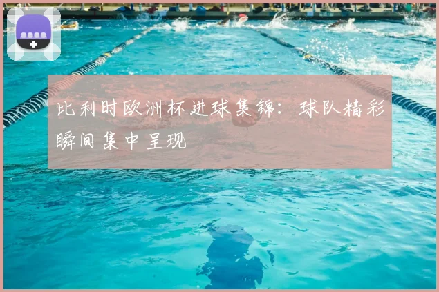 比利时欧洲杯进球集锦:球队精彩瞬间集中呈现